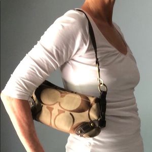 Coach Classic Fabric Shoulder Bag